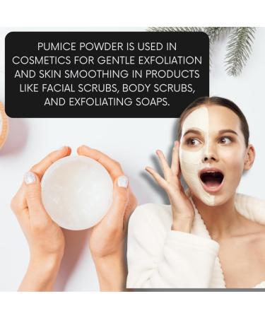mGanna 100% Natural Pumice Powder 0.5 LBS / 227 GMS for Facial Masks Skin Exfoliation Soap Making and other cosmetic formulations - Buy Online on GoSupps.com