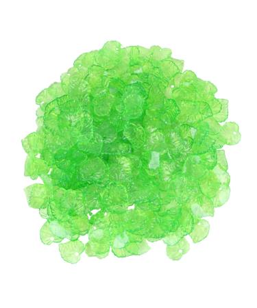 COHEALI 1 Set Clear Earrings Pendants for Necklaces Green Diy Jewelry Accessories Leaf Scattered Beads