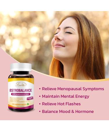 Lovita Menopause Supplements for Women - DIM Complex Soy Isoflavones Red Clover & Vitamin D3 for Hormone Balance - 120 Vegetarian Capsules (Pack of 3 - Buy Online on GoSupps.com