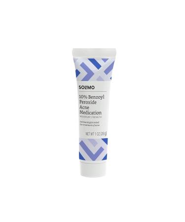 Solimo 10% Benzoyl Peroxide Acne Medication - Pack of 4, 1 Fl Oz Each | Maximum Strength, Dermatologist Tested - Buy Online on GoSupps.com
