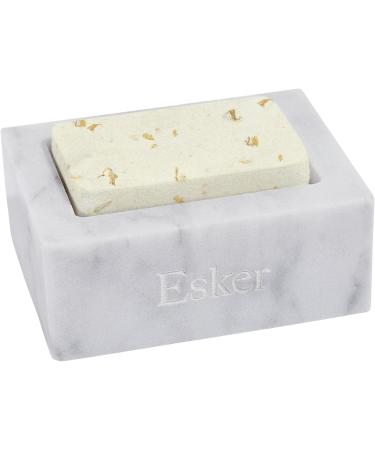 Esker Aromatic Shower Steamer Set | Vegan & Cruelty-Free Clean Beauty | Calendula Palo Santo + Eucalyptus Lavender Steamers with Marble Holder - Buy Online on GoSupps.com