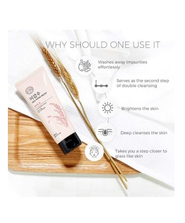 BETT Cleansing foam 150ml with Rice Water for Brighten the Skin | Soap Wort for Deep Cleansing |Moringa Oil for Moisturization | Face Wash for Men and Women - Buy Online on GoSupps.com