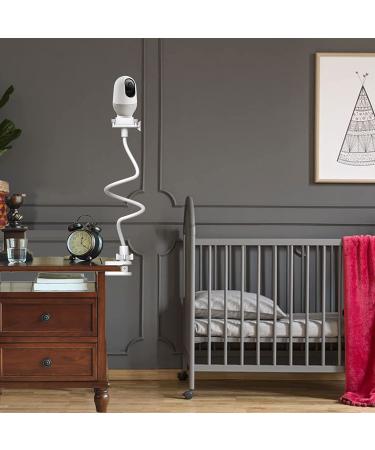 Universal Baby Camera Mount - Flexible Shelf for Infant Optics Monitor - White, Strong Bracket for Most Baby Monitors - Buy Online on GoSupps.com