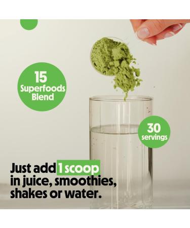 Better Alt Greens Powder Detox & Debloat with 15 Super Greens Blend of Spirulina Moringa Powder Wheatgrass Pre & Probiotics Packed with Anti-oxidants Mint Flavor No Maltodextrin 30 Servings - Buy Online on GoSupps.com