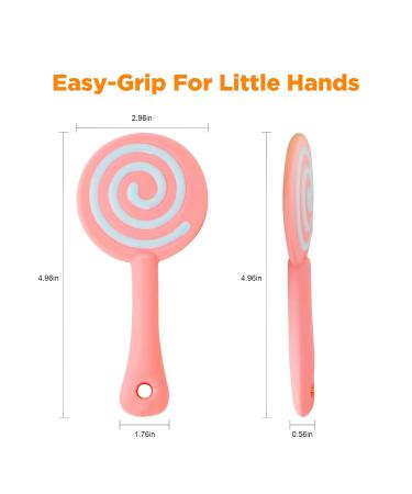 Silicone Baby Teething Toys 2Pack for 0-12 Months | Non-Toxic Teether for Babies - Buy Online on GoSupps.com