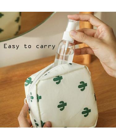 6 x 100ml Refillable Fine Spray Bottles - Transparent Plastic Atomizer for Travel Cosmetics & Kitchen - Buy Online on GoSupps.com