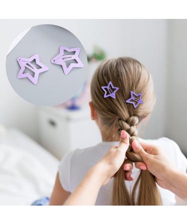 12Pcs Star Clips for Hair - Non-slip Metal Snap Barrettes in 6 Colors | Cute Star Shape Cartoon Hair Barrettes for Toddlers, Baby Girls, Kids, and Women - Hair Accessories - Buy Online on GoSupps.com
