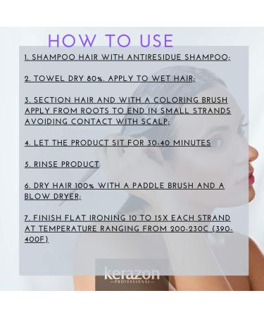 KERAZON Blonde Brazilian Hair Botox Treatment Purple Mask Platinum Effect - Salon Size for Smoothing, Hydration, Anti-Brass, Shine, Softness, Volume, and Frizz Control - Buy Online on GoSupps.com