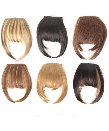 Fake Bangs Synthetic Hair Bangs Clip in Hair Extensions Natural False Hair Blunt Bangs for Daily Use Hair Accessories Women Bangs Hair Clip Extensions(18-613) 10inches 18-613 - Buy Online on GoSupps.com