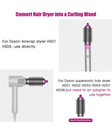Dyson Airwrap HS01/HS05 Volumizing Round Brush Attachment Part No. 969489-01 970750-01 - Ideal for Transforming Limp Flat Hair - Buy Online on GoSupps.com