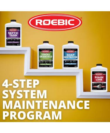 Roebic SMP-1000-PAK-1 Septic System Maintenance Kit - 4 Quarts (1 Pack) - Buy Online on GoSupps.com