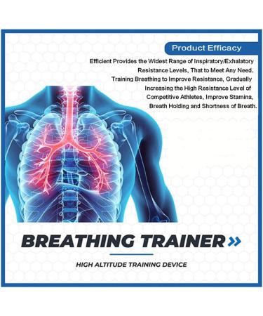Breathing Trainer for Lungs Respiratory Trainer Breathing Exercise Device Lung Exerciser Device for Expiratory Inspiratory Muscle Trainers Increase Lung Capacity Improves Sleep Fitness 2 - Buy Online on GoSupps.com