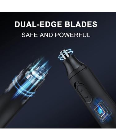 DiktoYou Rechargeable 2-in-1 Ear and Nose Hair Trimmer - Painless Grooming Tool for Men and Women - USB Electric, IPX7 Waterproof - Grey - Buy Online on GoSupps.com