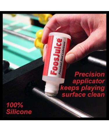 Spot On FoosJuice 100% Silicone Foosball Rod Lubricant with Dauber Top Applicator - The Clean and Easy to Use Lube - Buy Online on GoSupps.com