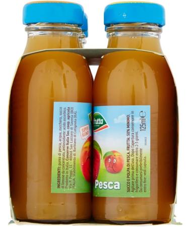 Valfrutta Succhi di Frutta Pasca Lot de 48 jus de fruits aux p ches italiennes boisson sans alcool 125 ml + 1 bo te de th glac San Benedetto au citron sans sucre 330 ml - Buy Online on GoSupps.com