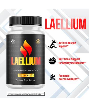 Laellium Pills Official Laellium Capsules with All Natural Ingredients Advanced Formula Active Lifestyle Supplement to Support Energy and Wellness Naturally for Women and Men (60 Capsules) - Buy Online on GoSupps.com