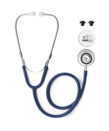 Primacare DS-9290-BL Adult Size 22 Inch Stethoscope for Diagnostics and Screening Instruments, Lightweight and Aluminum Double Head Flexible Stethoscope, Blue