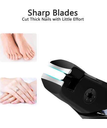 Senshuomy Nail Clipper Made with Heavy Duty Stainless Steel for Thick Nails Start Makers Toenail Clippers Wide Jaw Nail Cutter Heavy Duty Nail Clipper Sharp Curved Toe Nail Clippers (Green) - Buy Online on GoSupps.com