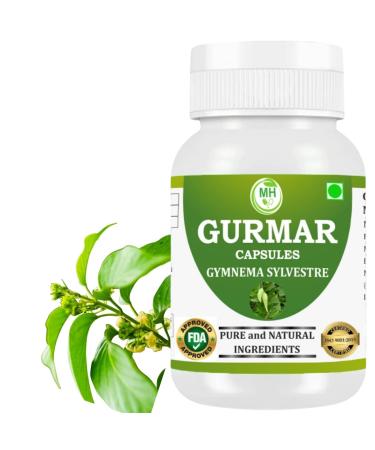 Morsan Healthcare Gurmar (Gymnema sylvestre) Capsules 500mg | 60 Vegan Capsules | Natural Himalayan Extract | Pure Herbal Supplement | Traditional Ayurvedic Herb | Plant-Based | Pack of 1