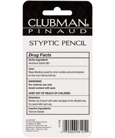 Clubman Styptic Pencil Jumbo (6 Pack) - Fast-Acting Skin Soothing Relief - Buy Online on GoSupps.com