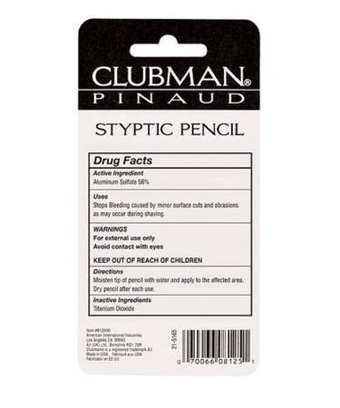 Clubman Styptic Pencil Jumbo 2 Pack - Fast-Acting Skin Relief for Shaving Nicks and Cuts - Buy Online on GoSupps.com
