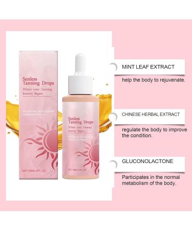 FLLUOUZH 2025 New Advanced Self Tanning Drops to Drink Enhances Natural Tanning Promotes Skin Health and Pigmentation 2 Pack - Buy Online on GoSupps.com