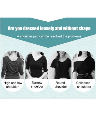 2 Pairs/4 PCS Silicone Shoulder Pads Invisible Shoulder Pads Anti-Slip Shoulder Push-Up Pads Shoulder Enhancer Adhesive Sticky Support Height Enhancer for Womens Clothing (Transparent +Skin) - Buy Online on GoSupps.com