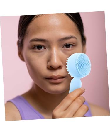 MAGICLULU Silicone Face Brush Exfoliating Brush Skincare Brush Facial Scrubber Face Scrubbers Face Brush Exfoliator Face Scrubber Silicone Face Exfoliator Silicone Scrubber Facial Brush 11x5cm Sky-blue - Buy Online on GoSupps.com