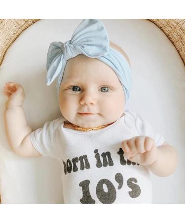 6 Pcs Baby Girls Nylon Headband Set - Bowknot Turban & Elastic Headwrap for Toddlers - Buy Online on GoSupps.com