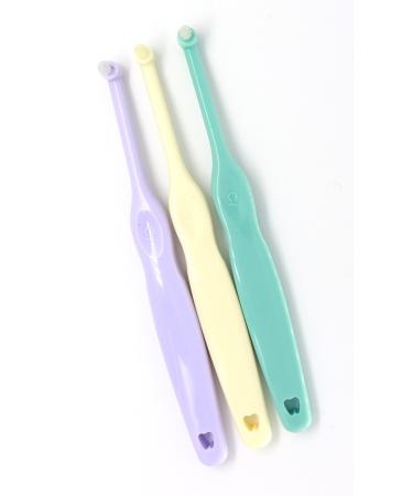 Interdental Brushes for Braces for Dental Implants Soft Bristle Toothbrush Mini Toothbrush (Set of 3 Pieces) Made in Japan