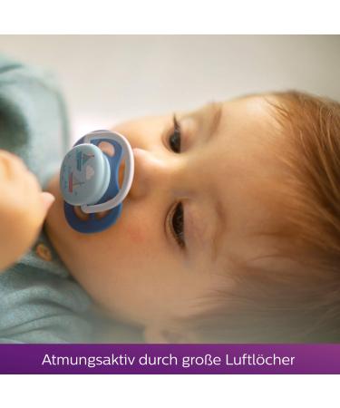 Philips Avent Ultra Air Pacifier - BPA-Free for Babies 6-18 Months Bear Pattern (SCF085/03) - Shop Internationally - Buy Online on GoSupps.com