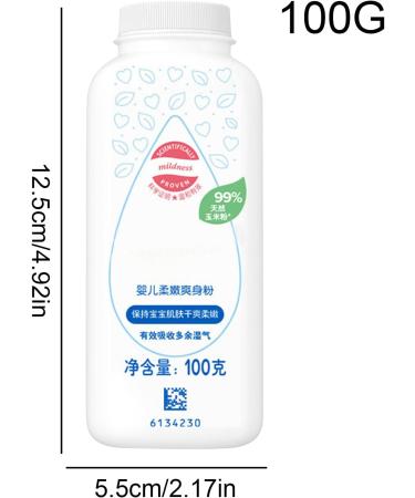  Generisch Cornstarch Body Powder | 100g of powdered plant-based ingredients with cornstarch natural skin moisture control cornstarch powder gentle skin care. - Buy Online on GoSupps.com