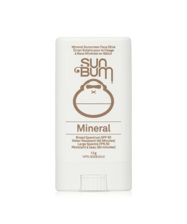 Sun Bum Mineral Spf 50 Sunscreen Face Stick | Vegan and Reef friendly (Octinoxate & Oxybenzone Free) Broad Spectrum Natural Sunscreen with Uva/uvb Protection | .45 Oz 0.45 ounces NPN# 80084543