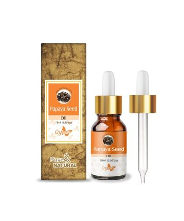 Crysalis Papaya Seed Pure Carrier Oil (Carica Papaya) Cold Pressed Carrier Oil - 15ml 15.00 ml (Pack of 1)