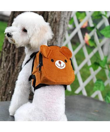 Cute Pet Backpack Dog Harness Adjustable Saddlebags for Small Medium Large Dogs Travel Outdoor Hiking Daily Walking dog backpack for large dogs to wear - Buy Online on GoSupps.com