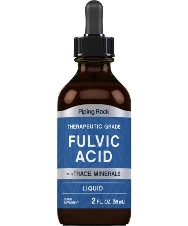 Piping Rock Liquid Fulvic Acid Drops | 2 fl oz | with Trace Minerals | Ionic Supplement | Vegetarian Non-GMO & Gluten Free