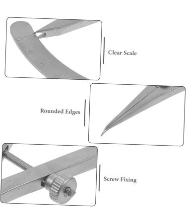 Orbital Measuring Device: Stainless Steel Caliper for Double Eyelid Surgery & Microblading | Eyebrow Ruler Tool - Buy Online on GoSupps.com
