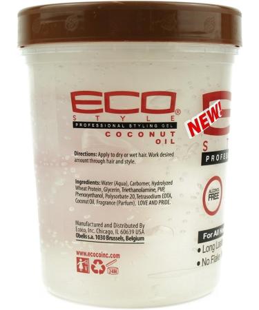 Eco Styler Professional Styling Gel with Coconut Oil Maximum Hold 946 ml - Buy Online on GoSupps.com