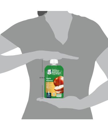 GERBER ORGANIC PUR E Apple Baby Food Meal 6+ months 128 ml 12 Pack Packaging May Vary - Buy Online on GoSupps.com
