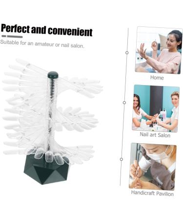 minkissy Nail Stands for Nail Art Nail Practice Holder Nail Tips Display Holder Clear Nail Sample Stick Nail Stand Display Nail Art Supply Nail Practice Stand Spiral Nail Manicure Acrylic - Buy Online on GoSupps.com