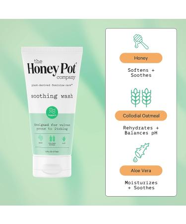 The Honey Pot Co. Anti-Itch Colloidal Oat Wash - Plant Derived Feminine Care - 6 fl. oz - Buy Online on GoSupps.com