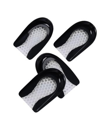 NOLITOY 2 Pairs Cellular Heel Pad Feet Insoles Cups Softer Heel Pad Anti-wear Foot Care Pad Soft Heel Pad Bone Spurs Heel Cup Height Inserts Gel Insoles Breathable Honeycomb