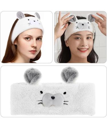 Cute Headband Coral Velvet Beauty Headband Spa Headband Eye Makeup Head Band Soft Elastic Makeup Washing Face Head Wrap Funny Hair Band for Girls Women Yoga Skin Care - Buy Online on GoSupps.com