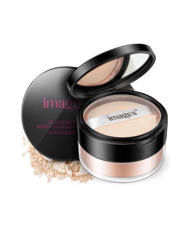 Loose Face Powder  Oil Control Minimizes Pores and Fine Lines  Sebum Control Makeup Pressed Powder Pact  Absorb Sweat and Prevent Clumps  with Mirror and Puff 15g Natural color