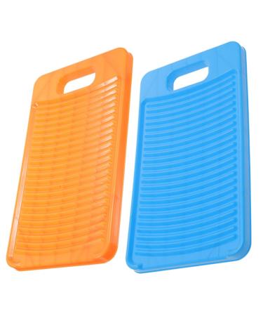 Beaupretty 2pcs Washboard Laundry Supplies Wash Board for Hand Washing Clothes Washing Board Manual Clothes Washer Scrubbing Board for Washing Clothes Travel Household Plastic Frosted Board