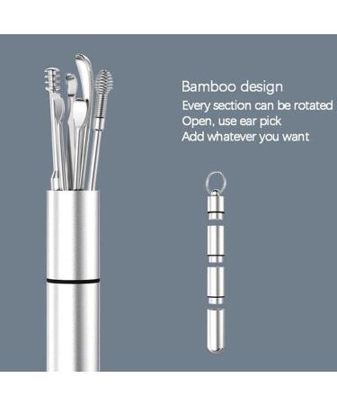 SSWERWEQ Ear wax removal tool 6pcs Ear Wax Remover Ear Cleaning Kit Ear Pick Earpick Ear Cleaner Spoon Care Ear Clean Tool for Adults Ear Care Set - Buy Online on GoSupps.com
