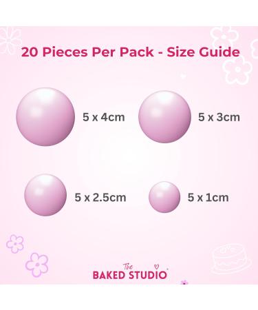 The Baked Studio - 20 Pieces Cake Decorating Balls With 4 Sizes In Pack (Black) - Buy Online on GoSupps.com
