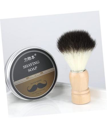 Beavorty Shaving Foam Bowl & Badger Brush Set - Essential Men's Grooming Kit for Travel | Black 12x8.5cm - Buy Online on GoSupps.com