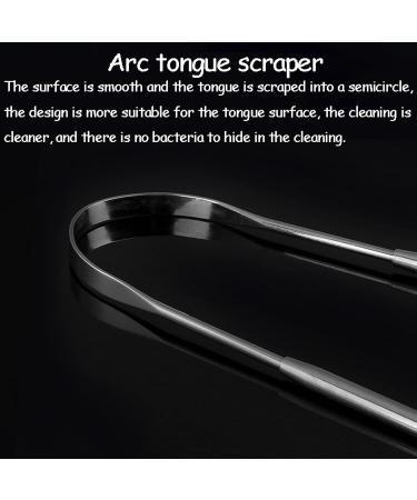 Premium Stainless Steel Tongue Cleaner - Best Oral Hygiene Tool for Adults | 13x6.5cm Tongue Care - Buy Online on GoSupps.com