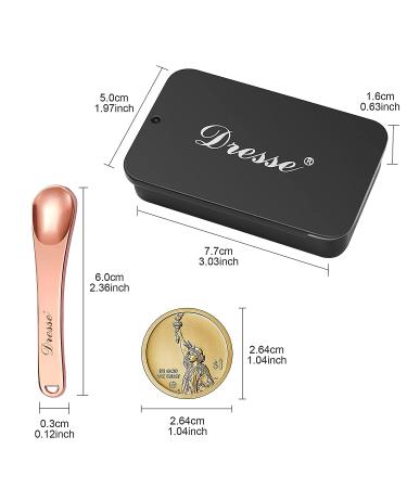 6 Pack Metal Makeup Spatula Mini Spoon Beauty Scoop for Facial Cosmetic Face Mask - Silver, Rose Gold and Gold | High-Quality Beauty Tools - Buy Online on GoSupps.com